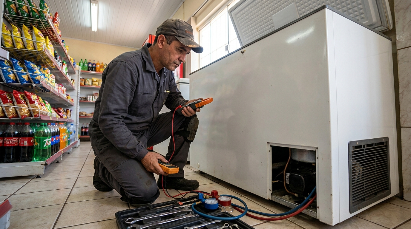 Conserto de placa eletrônica de freezer em Aparecida de Goiânia‑GO